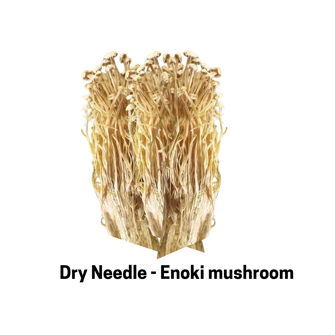 Dry Enoki Mushroom (Flammulina – Needle Mushroom) | Chemical-Free Cultivated | Exotic  | 30gm